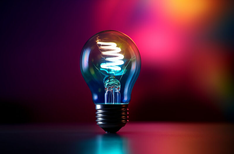 View Colorful Neon Light Free Stock Image